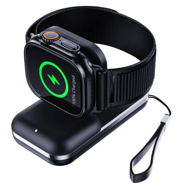 smart watch 1000mAH power bank wireless charging customization 3 In 1 Wireless Charger For Apple Watch Charger Wireless Charging Station - Image 2