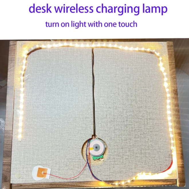 desk lamp wireless charging module wireless desk lamp charger fast qi fast charging wireless charger module - Image 2