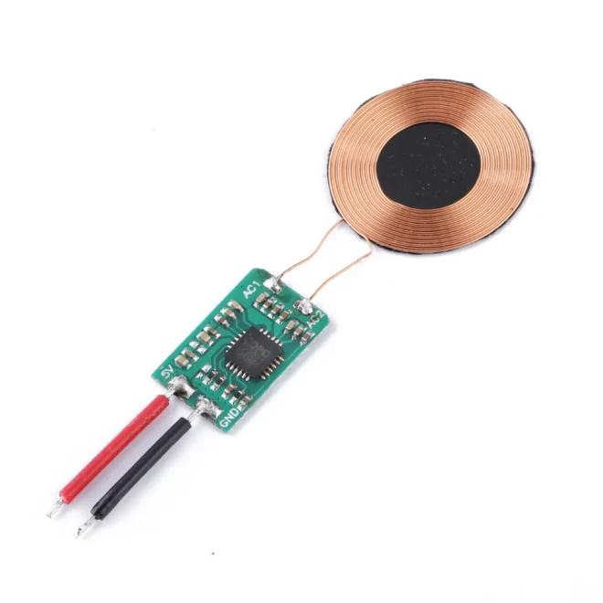 custom small coil wireless receiver module Qi wireless charger 5V 5W power for battery wireless charging - Image 2