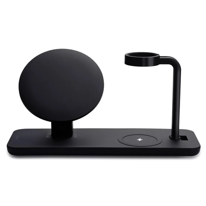 3in1 wireless charger 15w fast qi 2 3in1 fast charging wireless charger for ihones, watches, earbuds - Image 2