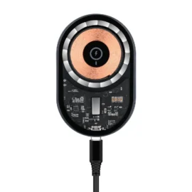 transparent transparency Qi 15W 10W fast charging car wireless charging transparent wireless charger for car wireless charging
