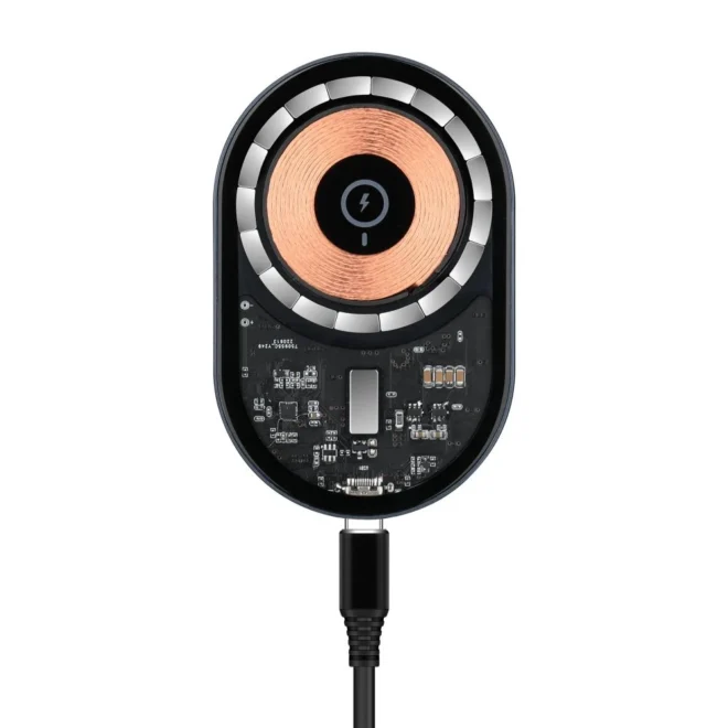 transparent transparency Qi 15W 10W fast charging car wireless charging transparent wireless charger for car wireless charging