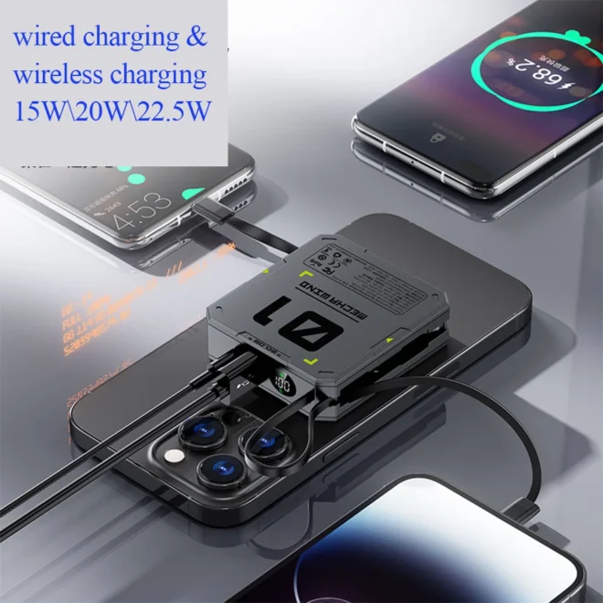 10000mah Qi 15W 20W fast charging wireless charging 10000mah powerbank wireless charger for wireless charging - Image 4