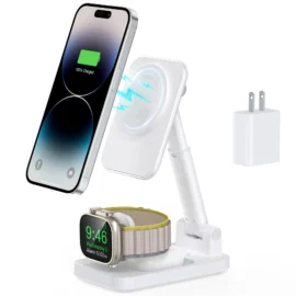 15W portable multifunctional three in one wireless charger customize 3in1 magnetic folding wireless charging 3 in 1 wireless charger