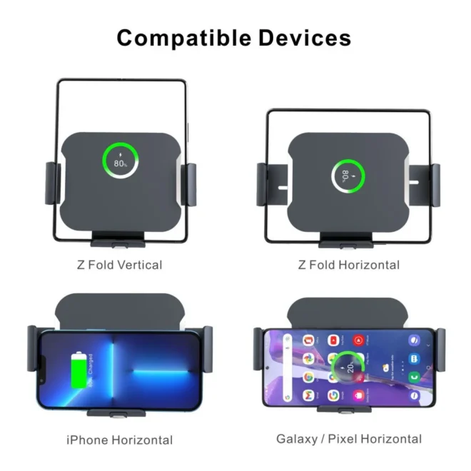 car wireless charger Z fold wireless charger customization vehicle-mounted charger for Samsung fold 3 fold 4 - Image 4
