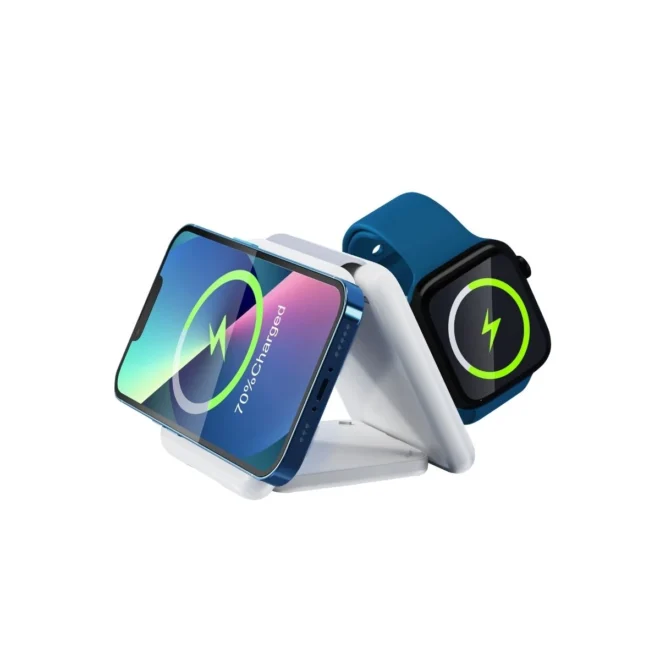 3in1 foldable wireless charger stand wireless charger customization for IPhone watch AirPods - Image 3