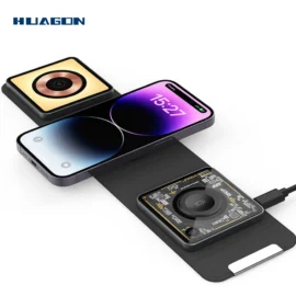 transparent foldable 3 in 1 Magnetic transparent Wireless Charger For Iphone  Apple Watch Airpods