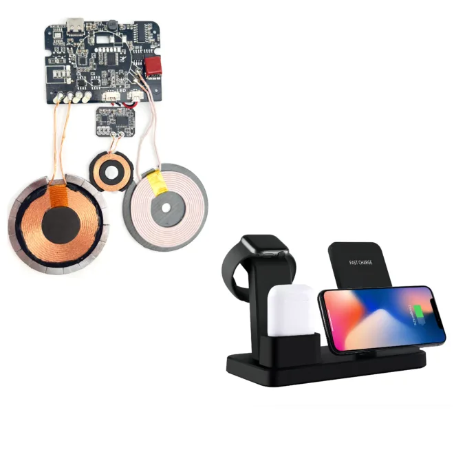 3in1 3 in1 wireless chariging customization wireless charger module for IPhone Apple watch earbuds