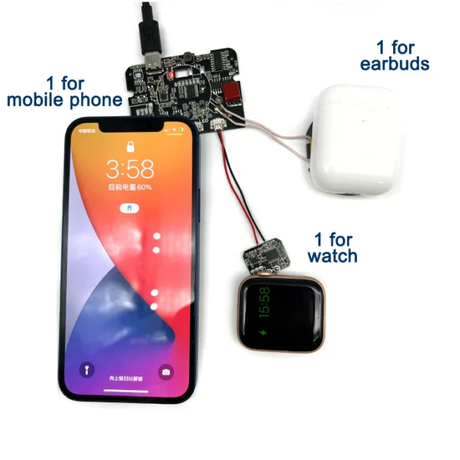 foldable 3in1 wireless charger station wireless charger wireless charging module
