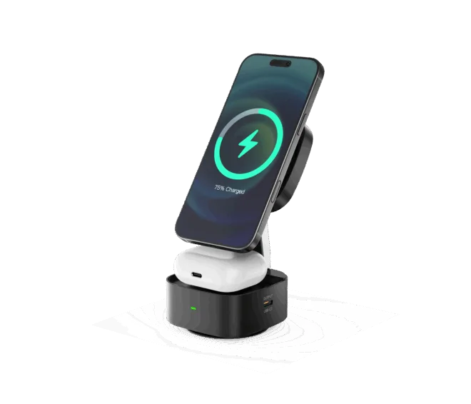 Qi2 Vacuum Adsorption Stable Suction Cup Super Magnet wireless Car Charger for desk for car - Image 3