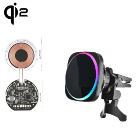 15W 20W MPP Qi2 magnetic car wireless charger