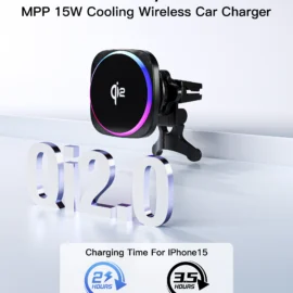 15W MPP Qi2 magnetic car wireless charger