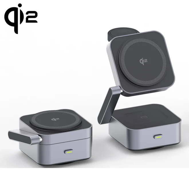 3in1 wireless charging stand 3 in 1 wireless charger 25W Qi2 wireless charger - Image 3