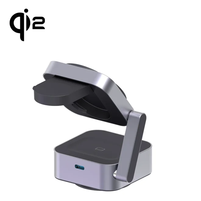 3in1 foldable wireless charger station 25W Qi2 for iPhone 17 iPhone 16