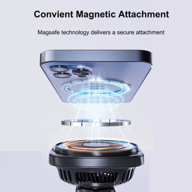 15W Qi2 certified wireless car charger car 15W wireless charger fan cooling wireless charger - Image 4