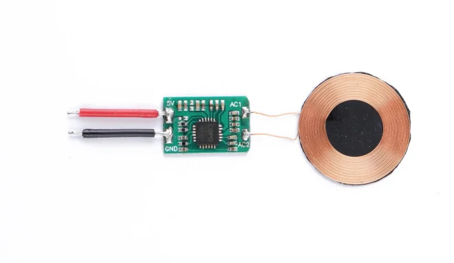 custom small coil wireless receiver module Qi wireless charger 5V 5W power for battery wireless charging - Image 3