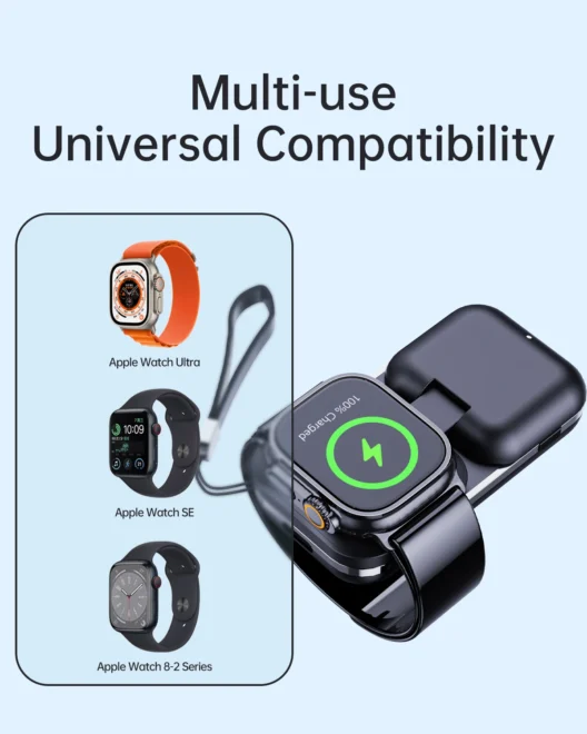 smart watch 1000mAH power bank wireless charging customization 3 In 1 Wireless Charger For Apple Watch Charger Wireless Charging Station - Image 4
