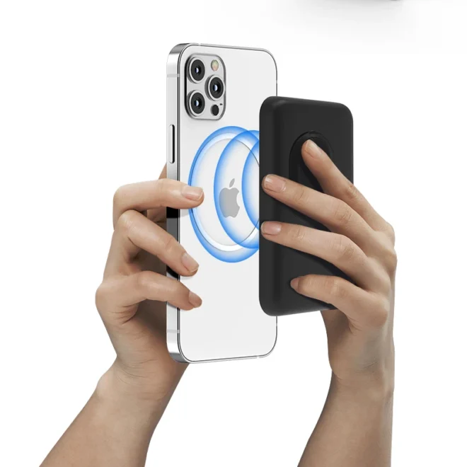 15W fast  portable powerbank magnetic powerbanks wireless charger magnet multifunction power bank - Image 4