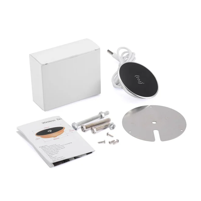 10W Desktop Wireless Charger and Hidden embedded  Furniture Wireless Charger Home Office Bid Farewell to Desktop Mess - Image 5