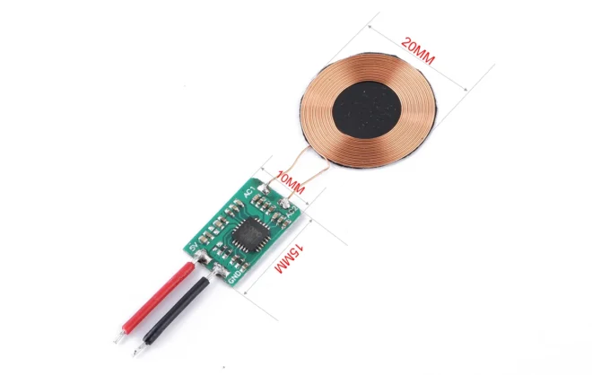 custom small coil wireless receiver module Qi wireless charger 5V 5W power for battery wireless charging - Image 6